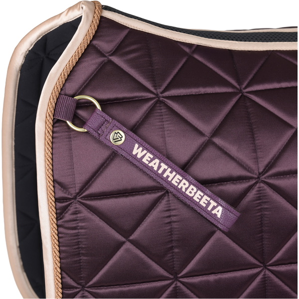 2026 WeatherBeeta Satin Luxe Air-Tec Dressage Saddle Pad 1030348015 - Chocolate